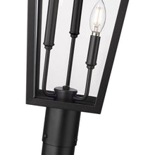 Z-Lite Gannon 3 Light 106" Tall Post Light Black