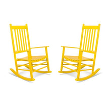 Shine Company Vermont Porch Rockers – Lemon (Set of 2)