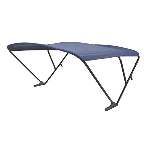 SureShade Power Pontoon Bimini Top Black Anodized Frame Navy