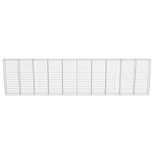 YITHOPI Gabion Wall with Covers Galvanized Steel for Outdoor Garden Edging Cage Walls Panels236 x11.8"x59"-Fast delivedging Cage Wallsed