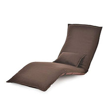 Renovation House Chairs Lounge Chair Lazy Couch Window Chair Single Bed Adjustable Floor Recliner Foldable Lounge Chair Durable (Color : Brown)
