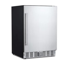 CuisinAid 24-inch Weather-Proof Stainless Steel Beverage Refrigerator for Outdoor Kitchen and Patio - Holds up to 180 Cans - Built-in/Freestanding