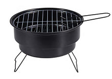 YUIPMHFD Portable BBQ Grill Round Barbecue Rack Stainless Steel Mini Charcoal Camping Tools