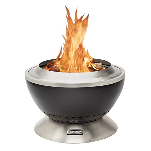 Cuisinart Outdoor Fire Pit, Cleanburn Smokeless System, Wood Burning, 24"