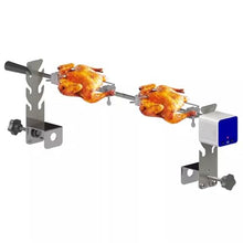 JYXYXSCP Electric Rotisserie Kit, Portable Rotisserie W/Adjustable Height 4 Forks for Grilling Pork Chicken