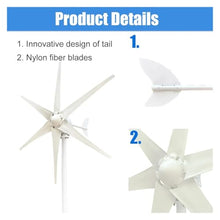 MPPT 3KW 12V 24V 48V Permanent Magnet Wind Turbine Generator Power Kit