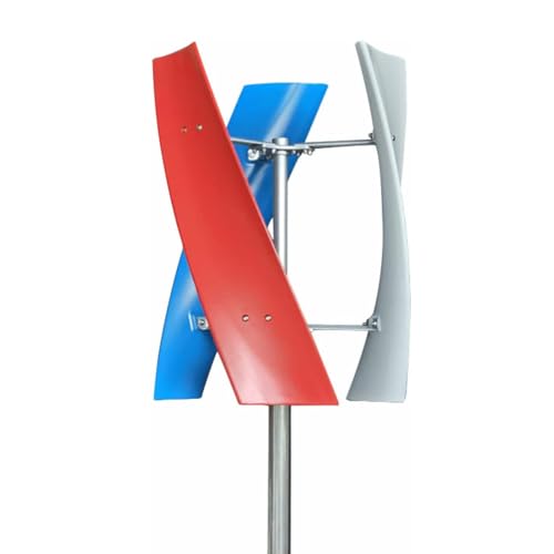 YHJLZNA Wind Turbine Generator Kit,Portable Vertical Helix Wind Power Turbine Generator Kit 3 Blade Wind Generator Kit for Marine RV Home Industrial Energy(Size:200W)