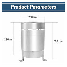 NURII Stainless Steel Rainfall Sensor, Precipitation Double Tipping Bucket Weather Station, Transmitters Rain, Rains Gauge(0.5MM-RS485)