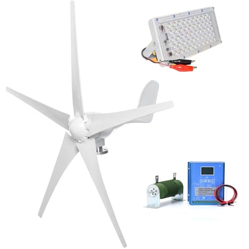 3000W Wind Turbine Generator 12V 24V 48V Windmill with MPPT Controller Power Supply Kit Solar Complementary Permanent Magnet Home Project Use Street Lighting(48V)
