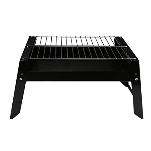47.6x21.9x4cm Portable Stainless Steel BBQ Grill Non-stick Surface Folding Barbecue Outdoor Camping Picnic Tool