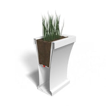 Mayne Bordeaux 40in Rectangular Trough Planter, Black