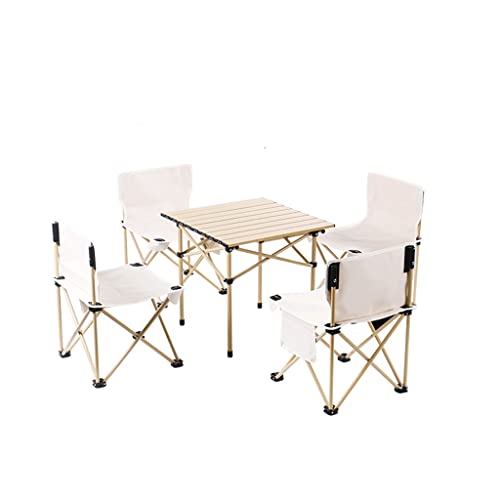 Outdoor Table and Chair Set Folding Picnic Portable Camping Aluminum Alloy