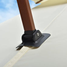 OROTLECT 9FT x 12FT Patio Umbrella Outdoor Rectangular Cantilever Umbrella With Base,Cream