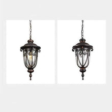 Daoke LED Chandeliers, Traditional Style Black Outdoor Pendant Lights Screw IP55 Weatherproof Lighting Fixture Outdoor Garden Porch Post Driveway Patio Lamp for Outdoor or Indoor Use