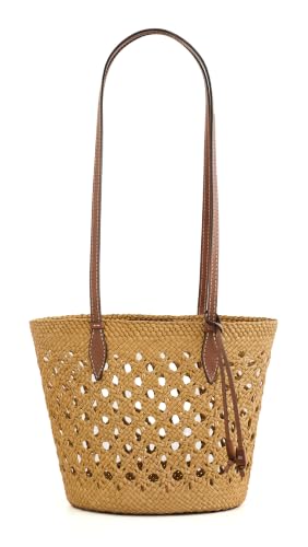 Hunting Season Women's The Lattice Basket Tote, Nuez/Cognac, One Size
