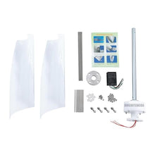 HUIZHITENGDA 400W Wind Turbine,12V 24V 48V Low Speed Spiral Wind Power Generator with Charge Controller 2 Blades for Wind and Solar Power Generation(White),12v