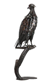 LogistSystem Mighty Eagle Metal Figurine H 105cm 14kg Garden Statue Realistic Pride Majestic Eagle for Outdoor Craft Bird for Garden Decor Sculpture