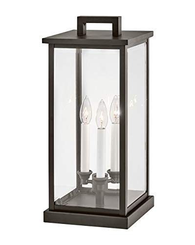 Hinkley Weymouth Medium Outdoor Pier Rectangle Lantern, Oil Rubbed Bronze