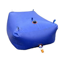 JIONET Water Bladder Tanks with Faucet, Folding Water Carrier Tank Large Capacity Soft Water Bag Drought-Resistant Water Tanks for Construction Watering (Color : Blue, Size : 1000L)