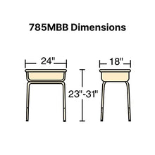 Virco Adjustable Student Desk 20-Pack with Book Box Medium Oak
