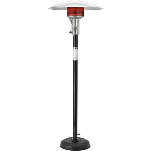 SunGlo Portable Patio Heater, natural gas, black, 50,000 BTU