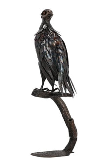 LogistSystem Mighty Eagle Metal Figurine H 105cm 14kg Garden Statue Realistic Pride Majestic Eagle for Outdoor Craft Bird for Garden Decor Sculpture
