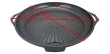 TBLOTYD Maifan Stone Smokeless Non-Stick Round Barbecue Plate Cassette Stove Household Outdoor,Black-1pcs