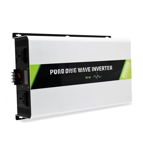 LVSEDTAL 8000W Peak Solar Power Inverter 16000W DC 24V 48V AC 110V 220V Off-Grid Pure Sine Wave Air Conditioner Motor Industrial(48V,220V)