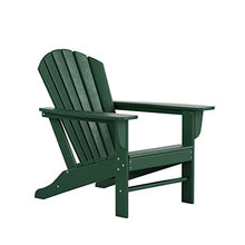WO Home Furniture Set of 4pcs HDPE Adirondack Chairs, Traditional Loungers, Retro Poly Seat, All Weather Resistant for Patio, Outdoor, Balcony, Backyard, Lawn, Patio, Pool, Deck, Dark Green