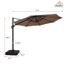 OROTLECT 132" Outdoor Cantilever Umbrella with Based
