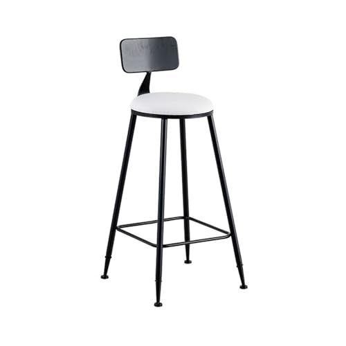 DINBOZ26X Counter Stools Iron Barstools for Home Use Casual Restaurant Bar High Chair 2pcs Set Bar Stools