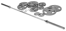 BalanceFrom Signature Fitness Cast Iron Olympic Weight Set with 7FT Barbell 300-Pound Black