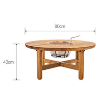 FYorbitH Barbecue Table Chinese Barbecue Table Garden Table Outdoor Teak Barbecue Tea Cooking Table Patio Decoration Low Tables Grill Table