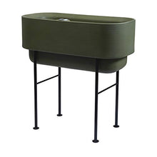 Crescent Garden Nest Indoor/Outdoor Raised Garden-Bed Planter Box 22-Inch x 44-Inch Olive