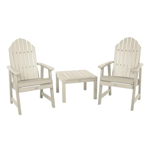 Highwood AD-KITCHDA2-WAE The Adirondack Collection Hamilton Deck Set with Side Table, Whitewash