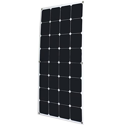 Solar Panel Kit,Flexible Solar Panel 100W 18V Monocrystalline Bendable 2 * 100 Watt 18Volt Semi Flexible Mono Solar Panels Charger Off