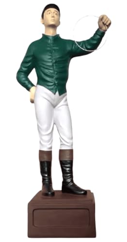 Classic Lawn Jockeys Green Garden Statue, 36" Height
