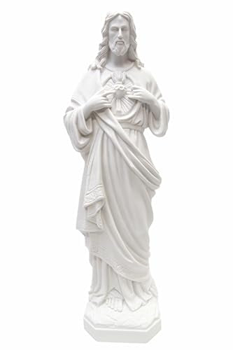 Vittoria Collection 39" Sacred Heart of Jesus Statue Sculpture Outdoor Garden Altar Home Decor Divine Catholic