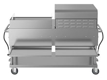 60 in. 8-Burner Commercial Outdoor Propane Gas Grill with 30 in. Roll Dome Cover and 30 in. Griddle in Stainless-Steel, ETL Listed (CGKIT6-D30G30)