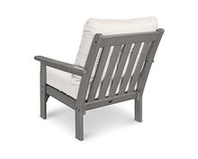 POLYWOOD® Vineyard Deep Seating Chair, Mahogany/Cast Ash