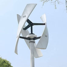 600W Vertical Axis Wind Turbine with Controller, 24V 48V 96V 120V 220V Low Wind Speed Start Wind Generator Free Power Energy Windmill for Home or Camping