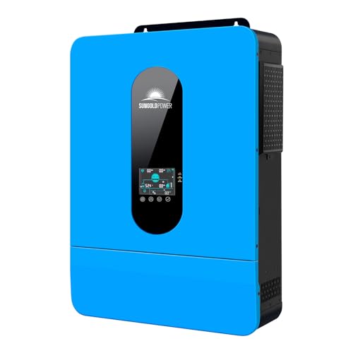 SUNGOLDPOWER UL1741 6500W DC 48V Split Phase Solar Inverter,120V/240V AC Input/Output (settable),Built-in 2 MPPT,Max. 140A Battery Charging,All in One Inverter for Home,Off Grid(Support Parallel)
