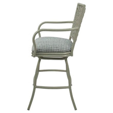 Set of 3 Erin - Outdoor Indoor 34" Swivel Bar Stool - Coco Taupe on Beige