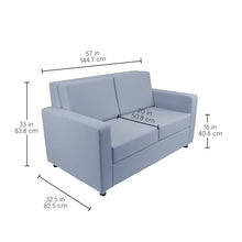 FDP Outdoor Modular Armless Sofa Featuring Sunbrella Fabric - Weather-Resistant, Fade-Resistant, Assembled Patio Furniture with Cover Included for Backyard, Poolside Seating - Canvas Haze