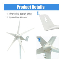 MPPT 3000W 12V 24V 48V Permanent Magnet Wind Turbine Generator Power Kit