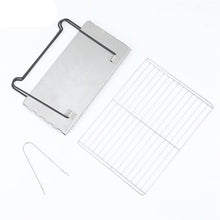 Outdoor Camping Folding Oven Outdoor Barbecue Oven Stainless Steel X-shaped Barbecue Oven