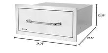 Bull Outdoor Products Premium Components for Outdoor Kitchen BBQ Island Large Single Drawer with Reveal