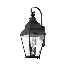 Livex 2607-61 Exeter 4-Light Outdoor Wall Lantern Vintage Pewter
