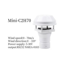 Wind Speed and Direction Sensor, Mini-C2H70 0-70m/s 2 in 1, Weather Station Wide Range(Mini-C2H70RS232-0183)
