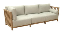 Zuo Teras Sectional Gray, Brown Sectional, Modern Style, Patio Furniture, Outdoor Fabric, Seats up to 4, Acacia Wood, Outdoor Living, 94.5" W x 94.5" D x 31.5" H, Non-Stackable